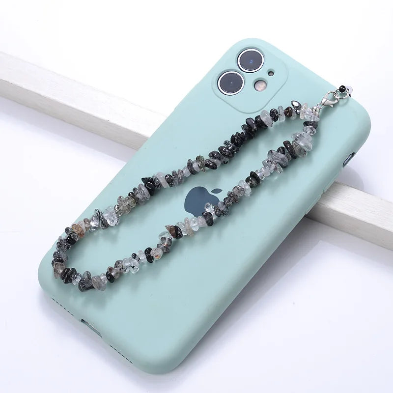 Moonstone Crystal Handmade Natural Stone Beaded Phone Charms