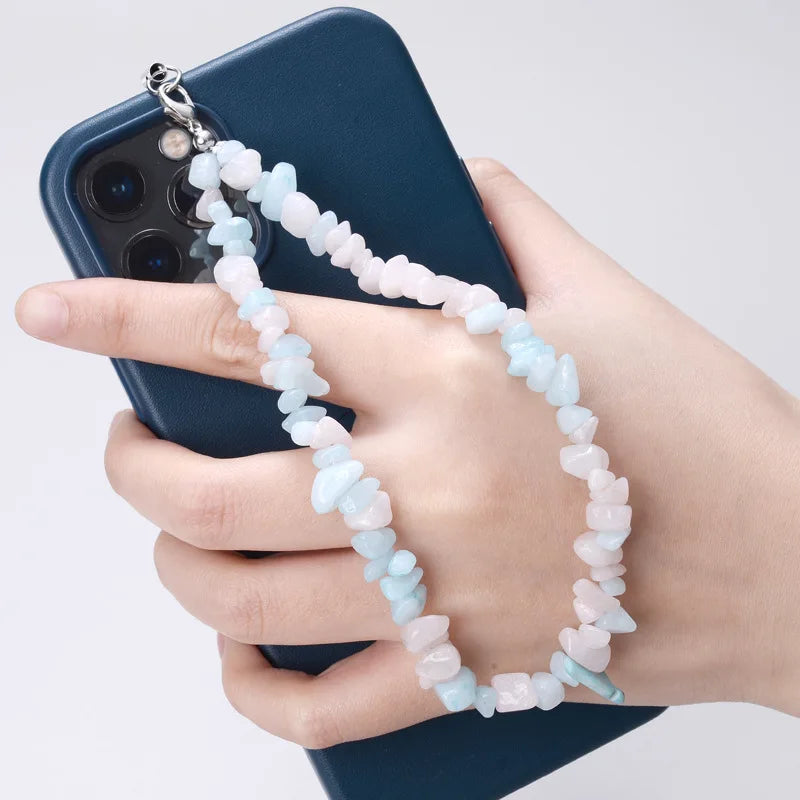 Moonstone Crystal Handmade Natural Stone Beaded Phone Charms