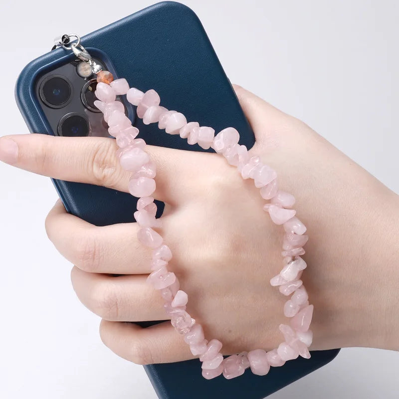 Moonstone Crystal Handmade Natural Stone Beaded Phone Charms