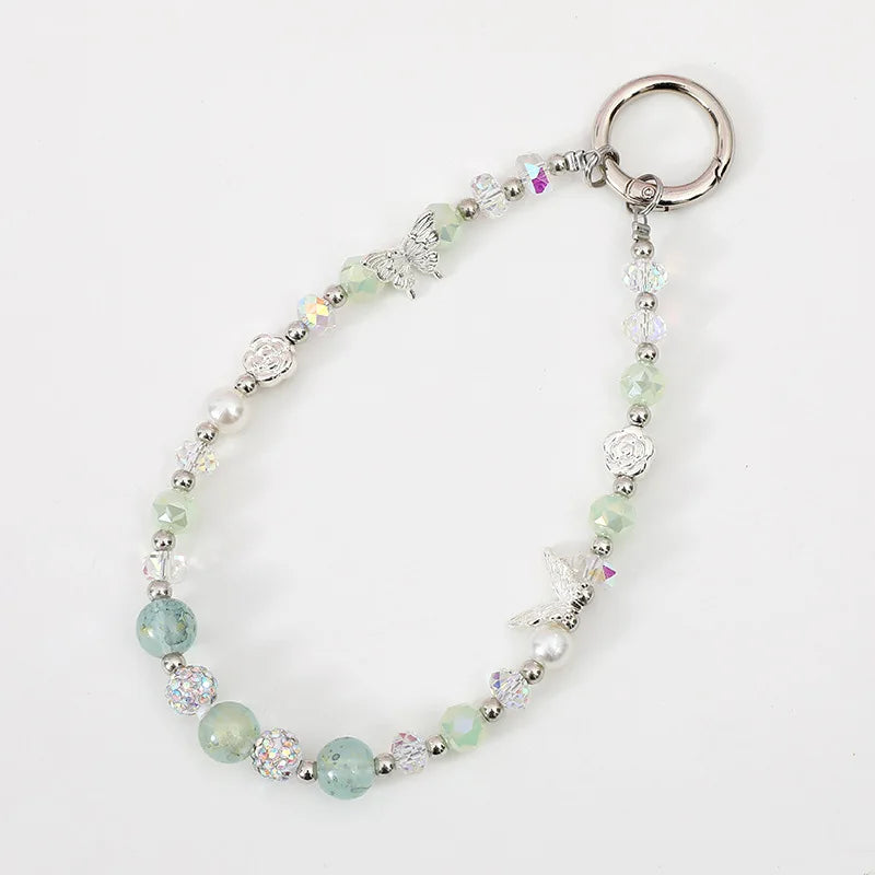 Wristlet Pastel Beaded Phone Charm