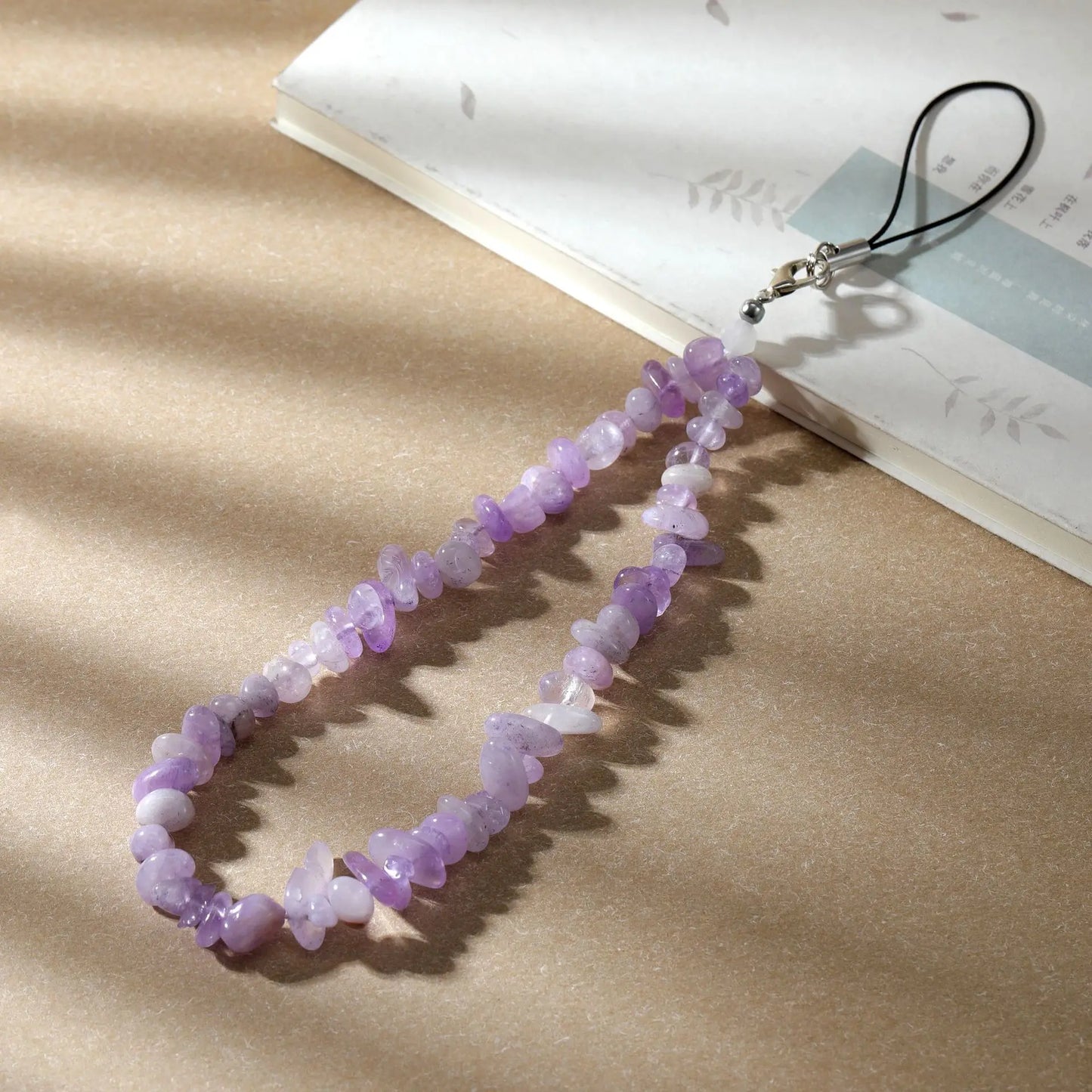 Moonstone Crystal Handmade Natural Stone Beaded Phone Charms