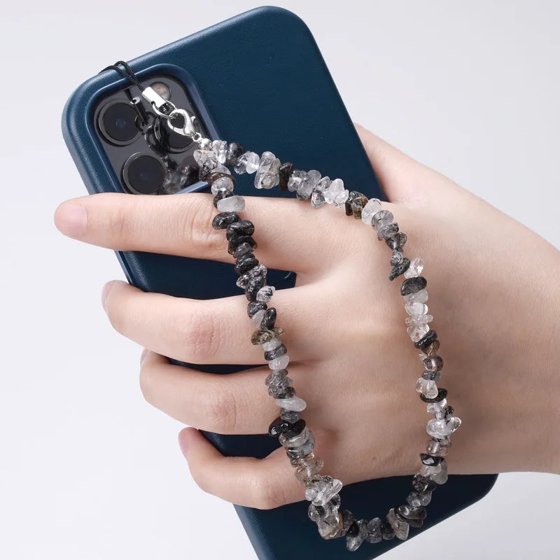 Moonstone Crystal Handmade Natural Stone Beaded Phone Charms