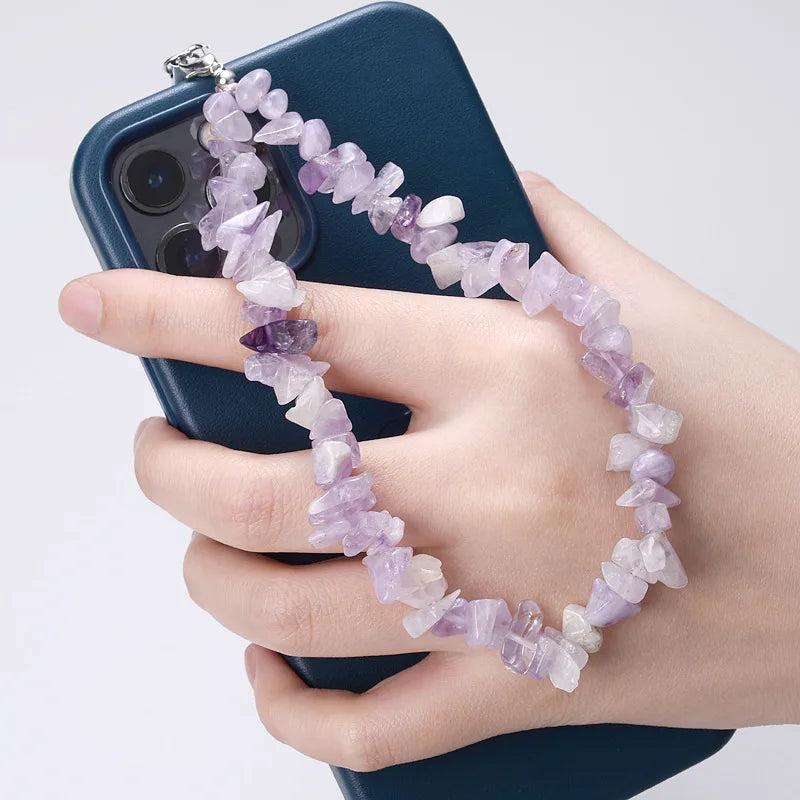 Moonstone Crystal Handmade Natural Stone Beaded Phone Charms
