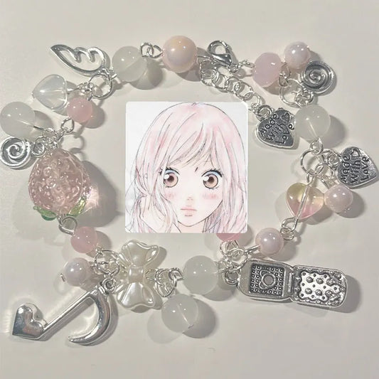 Strawberry Note Phone Charm